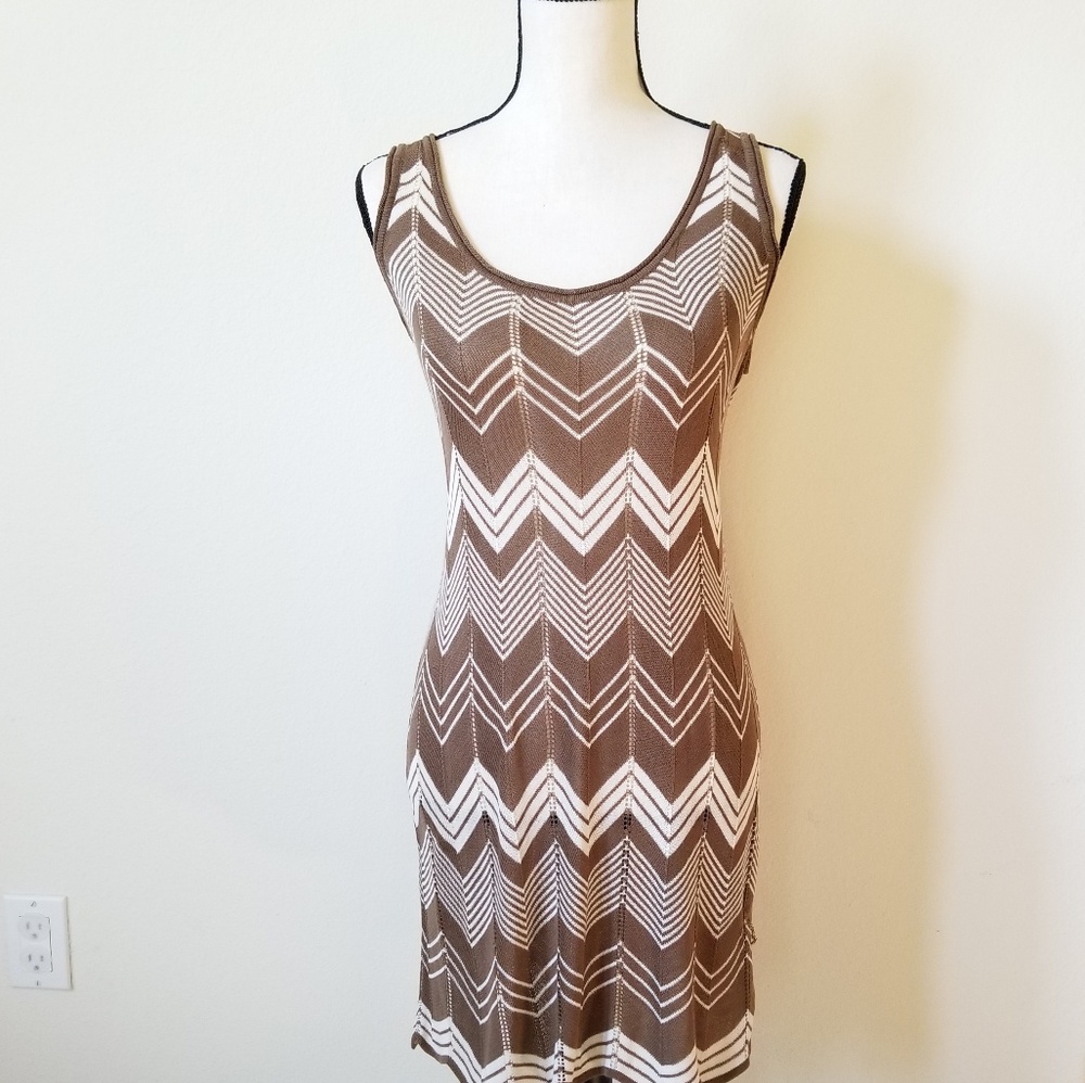 BCBG MaxAzria Women's Cover Up Brown Dress